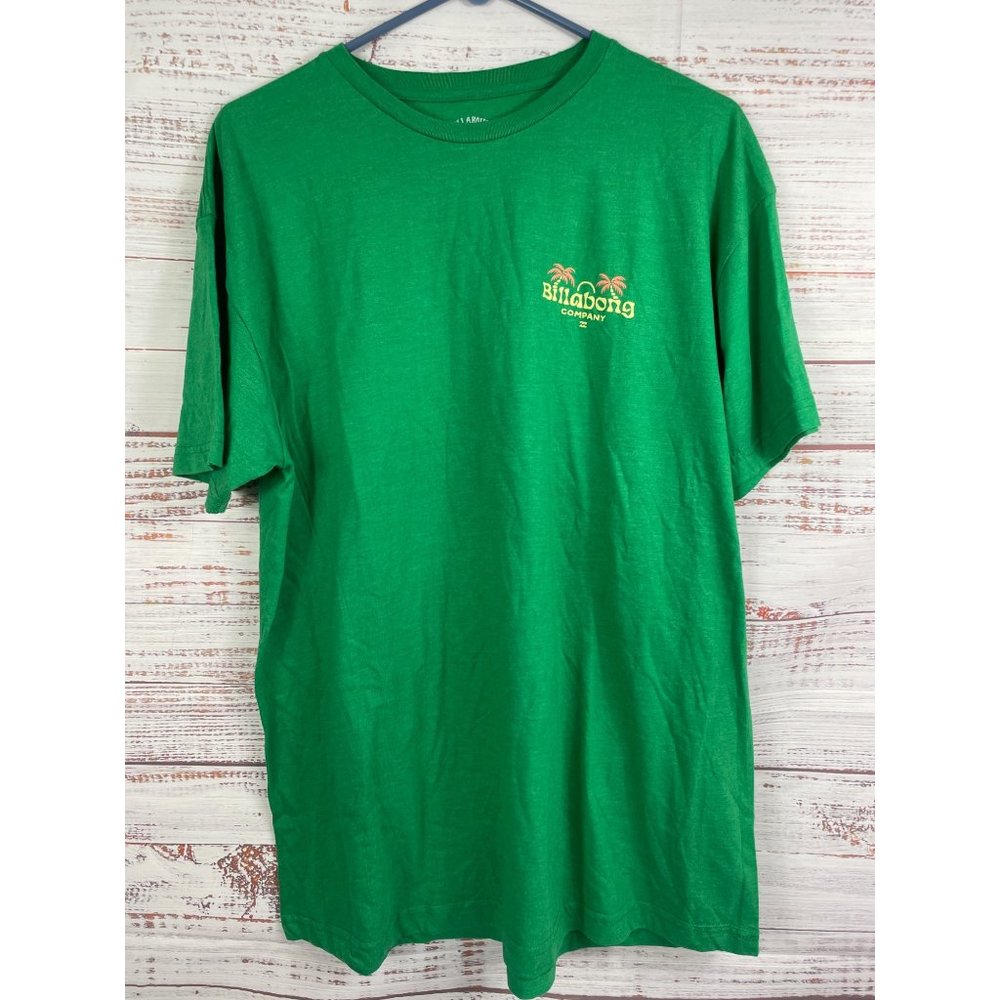 Men's Billabong Green Premium T-Shirt sz XL Palm Tree NWOT